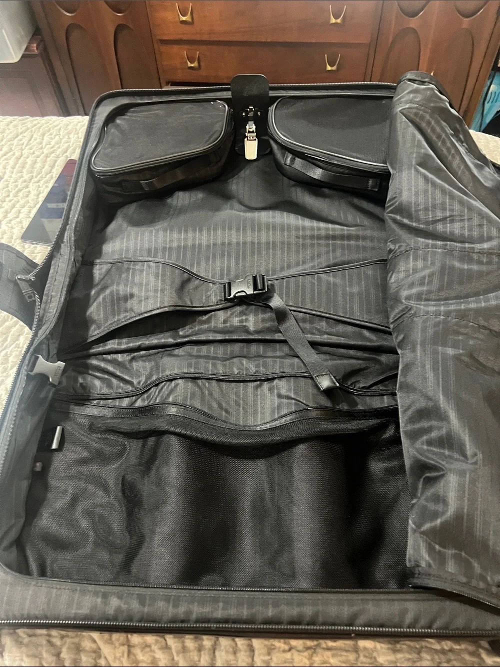 TUMI ‘Alpha’ Black Nylon Carry-On Garment Bag - 22033DH